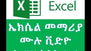 Microsoft excel from beginner to advanced (full course) – in Amharic